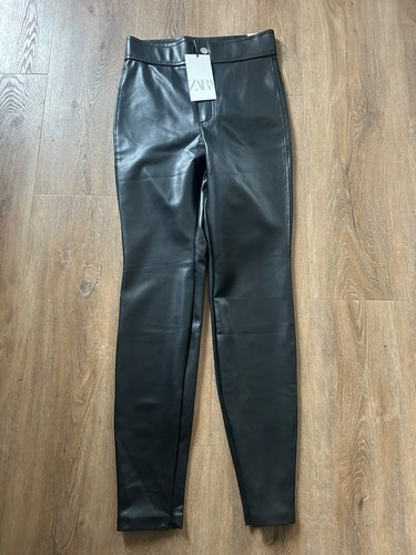 Women zara leather look - leather,