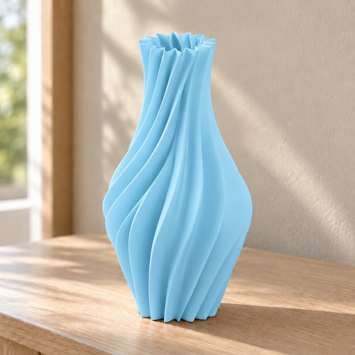 Twisted spiral vase decorative - spiral,