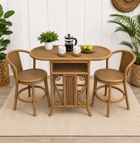 Vintage 1970s rattan cane - &,