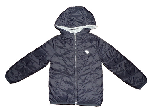 Abercrombie kids faux fur - faux, gray