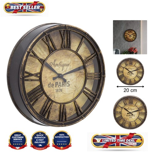 20cm vintage style wall clock - 20cm,