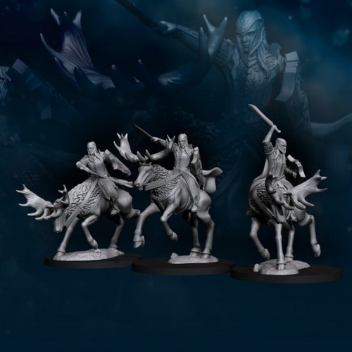 Set wood elves elks - wood,