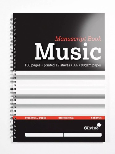 Music manuscript book - book,