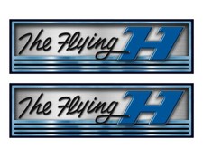 Two The Flying H Stickers for