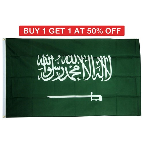5x3ft saudi arabia - flag, large
