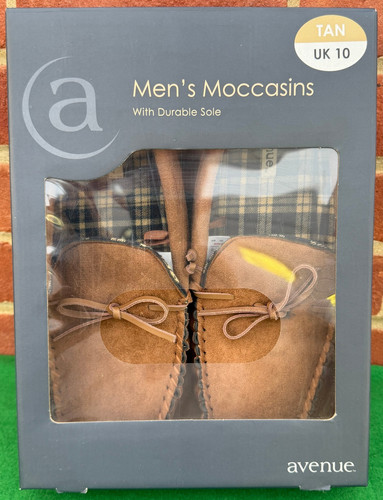 New box men moccasins - new,