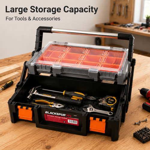 Cantilever style toolbox tool - toolbox,
