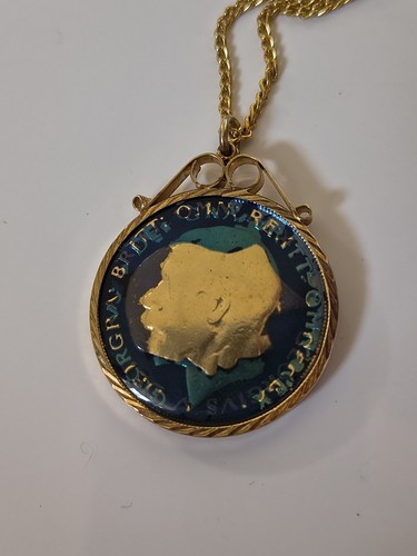 Enamelled half crown 1921 coin - 1921,