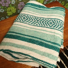Light green stripy blanket - light,