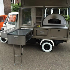 Piaggio retro tricycle food