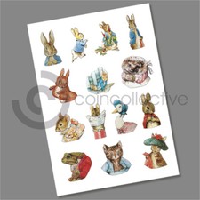 Beatrix Potter 50p Coin Decals Stickers Complete Collection, Multi Listing