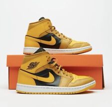 Nike Air Jordan 1 Yellow Black Mid Retro X Wu Tang Uk Size 4.5