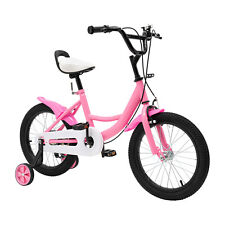 16 Inch Kids Bike Children Girls Pink Bicycle Cycling Removable Stabilisers NEW