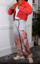 Zara Cowboy Horse Print Jeans