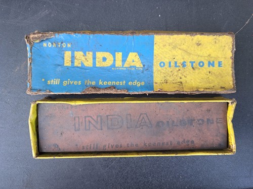 Norton india vintage oilstone - norton,