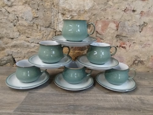 Denby regency green cups - green,