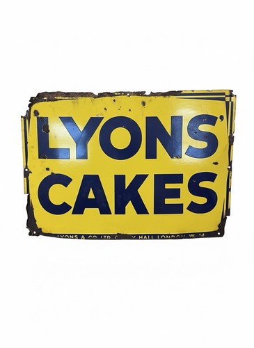 Large vintage original enamel - large,