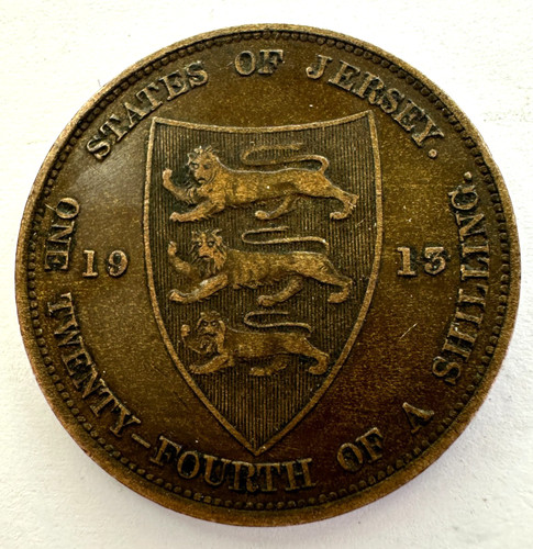 1913 jersey shilling - jersey,