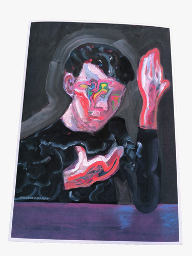 David bowie painting - david, art