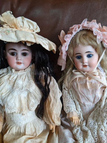 Antique german bisque dolls - antique,