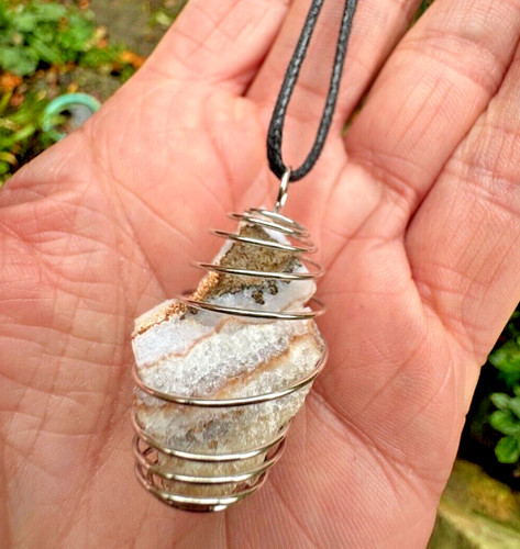 Citrine banded chalcedony - on,