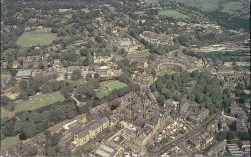 Vintage buxton aerial - buxton, view