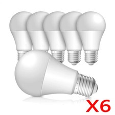 6 Pack E27 Screw Cap LED Lamp