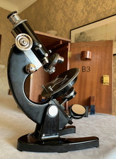 Vintage C. Baker C3099 - Monocular Polarising Microscope - circa 1960s, Cased