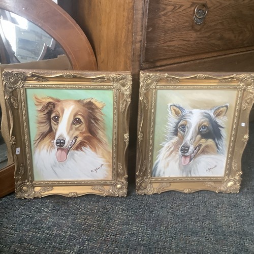 Original pair pastel painting - pair,