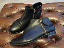 DUNE Womens Black Leather