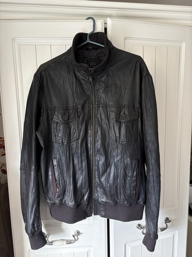 Men leather black - leather, biker