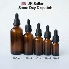 Amber glass dropper bottle - amber,