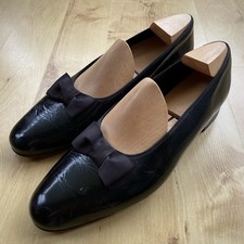 Brooks Brothers Opera Pumps Court Shoes Evening Black Tie Patent Leather EU 43