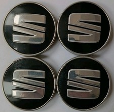SEAT IBIZA ALLOY WHEEL CENTRE CAPS X4