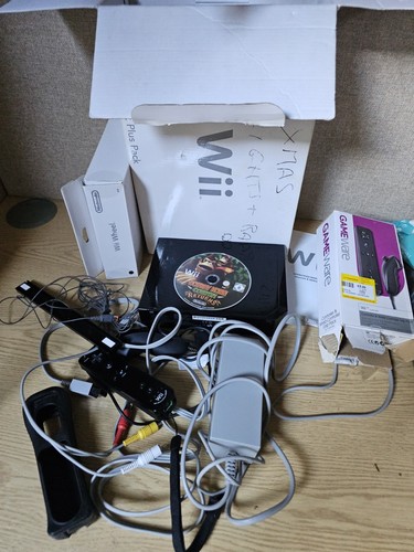 Nintendo wii black console - wii,