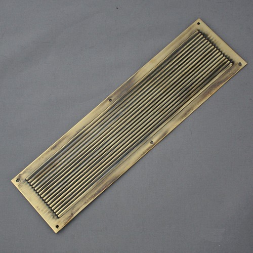 Victorian reeded finger plate - victorian,