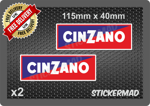 Cinzano sponsor stickers - cinzano,
