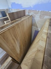 Solid Iroko Kitchen Worktop 40mm Thick / Wood Countertops