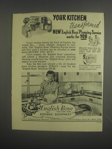 1953 english rose kitchen - 1953,
