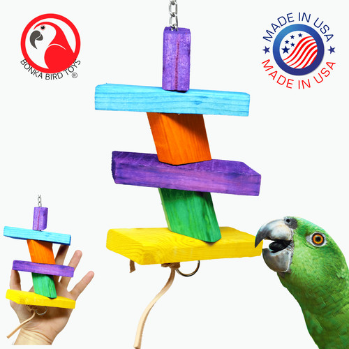 1073 wood stepper bonka - wood, bird