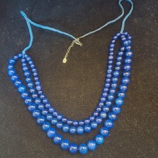 Laura Ashley Blue Glass Beaded