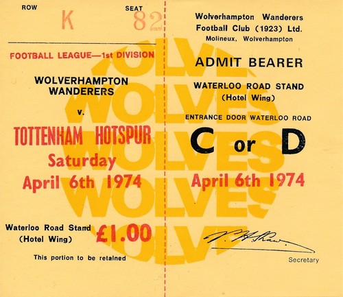Ticket wolves tottenham - ticket:, v
