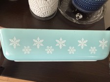 PYREX Blue Turquoise Snowflake