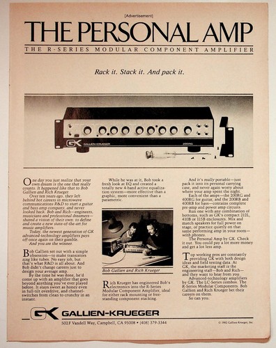 Gallien krueger 1982 the - gallien-krueger,