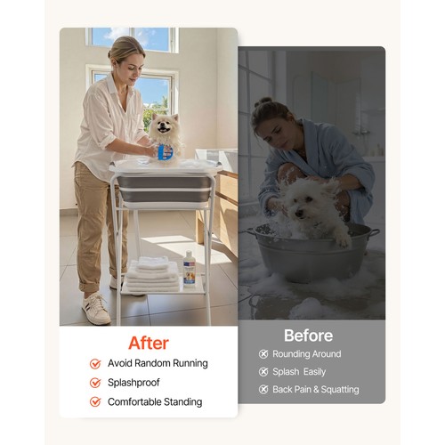 Elevated dog bathtub - elevated,