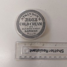 Antique Victorian Pot Lid Small Variant  Atkinson’s Cold Cream Price 1s VGC!