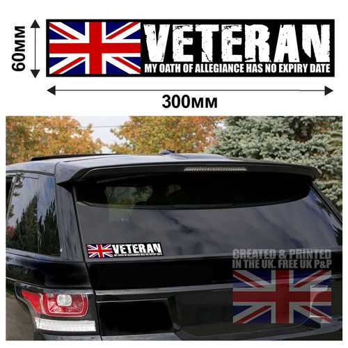 Military veteran vinyl car - military,