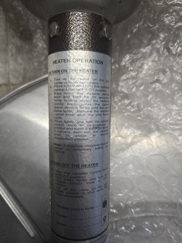 Gas patio heater - gas,