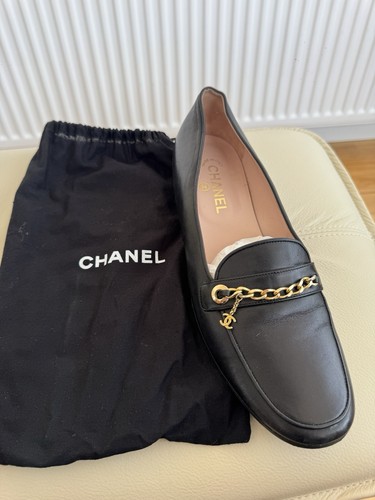 Rare chanel black leather - black,