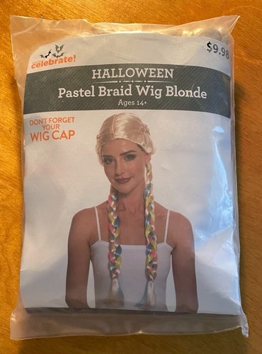 Pastel blonde braided - blonde, wig